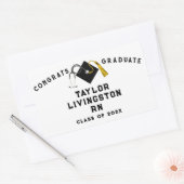 クリエイティブナース卒業 長方形シール (封筒)