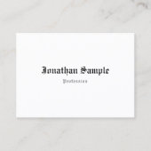 クリエイティブノスタルジクラシックック古英語文字 名刺 (正面)