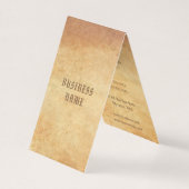 クリエイティブノスタルジックオールド紙ルックプロフェッショナル 名刺 (正面)