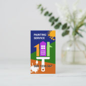 クリエイティブハウス絵を描ブラシ 名刺 (スタンド正面)