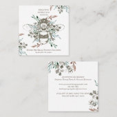 クリエイティブハニービーアピラヴィンテージ スクエア名刺 (正面/裏面)