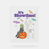 クリエイティブハロウィーンをテーマにした アクリルサイン (正面)