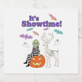 クリエイティブハロウィーンをテーマにした スパークリングワインラベル (シングルラベル)