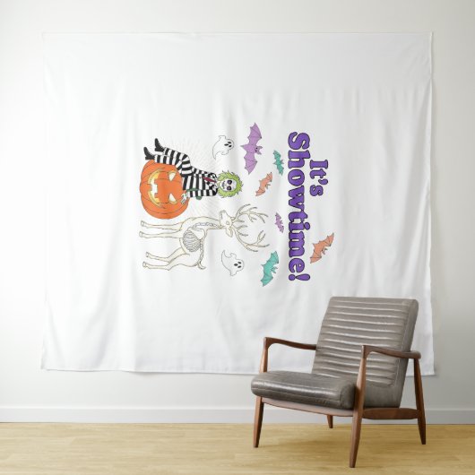 クリエイティブハロウィーンをテーマにした タペストリー (インサイチュ(横))