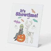 クリエイティブハロウィーンをテーマにした 台座サイン (正面)