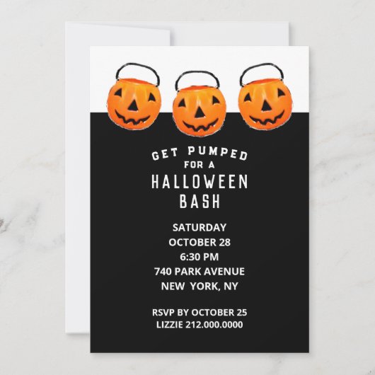 クリエイティブハローウィンパーティ 招待状 (正面)