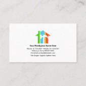 クリエイティブハンディマンツールモチーフハンディマン看板 名刺 (裏面)