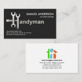 クリエイティブハンディマンツールモチーフハンディマン看板 名刺 (正面/裏面)