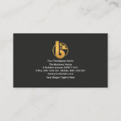 クリエイティブハンマー抽象芸術建物建築 名刺 (裏面)