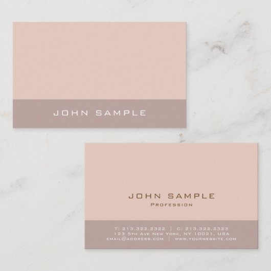 クリエイティブハーモニックカラーズプロフェッショナルシンプルプレーン 名刺 (正面/裏面)