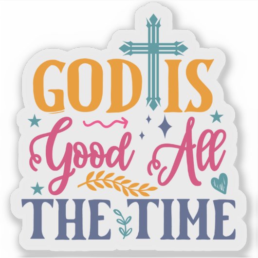 クリエイティブバイブル詩のカラー付きステッ鮮やかカー シール (正面)