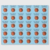 クリエイティブバスケットボールギフト ラッピングペーパー (フラット)