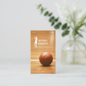 クリエイティブバスケットボールコーチバスケットボールトレーナー 名刺 (スタンド正面)