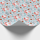 クリエイティブバスケットボールホリデーギフト ラッピングペーパー (角)