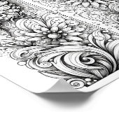 クリエイティブバタフライカラーページ8x10 ポスター (角)