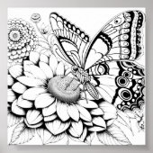 クリエイティブバタフライカラーページ ポスター (正面)