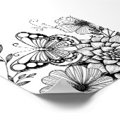 クリエイティブバタフライカラーページ ポスター (角)