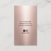 クリエイティブバラ金ゴールドスプラッシュカメラ撮影 名刺 (裏面)