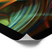 "クリエイティブバースト" -抽象芸術幾何学的フラクタルアート ポスター (角)