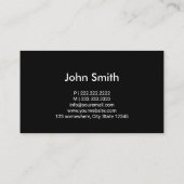 クリエイティブバーニング火災タイポグラフィケータリング 名刺 (裏面)