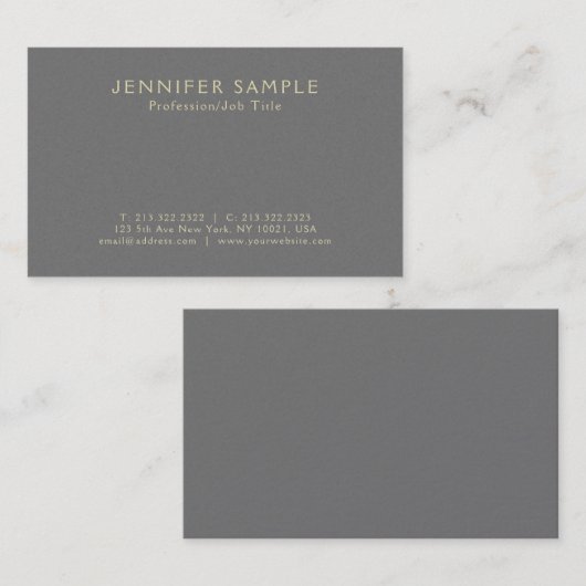 クリエイティブパースタイリッシュルフィニッシュラグジュアリー 名刺 (正面/裏面)