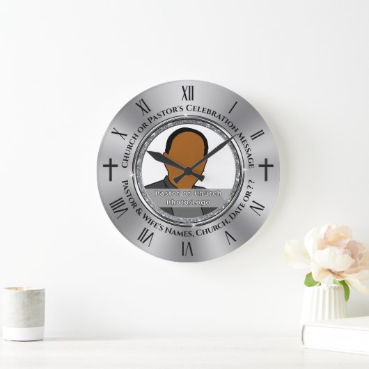 クリエイティブパーソナライズされた牧師の感謝の贈り物， ラージ壁時計 (ホーム)