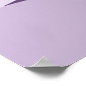 クリエイティブパープルデジタルアートビーチシースケープポスター ポスター (角)