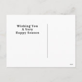 クリエイティブビジネスクリスマスホリデーカード シーズンポストカード (裏面)