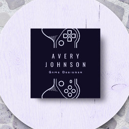 クリエイティブビデオゲームデザイナーゲーマーゲームテスター スクエア名刺