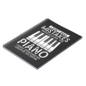 クリエイティブピアニストウィッティピアノミュージシャン音楽愛好家 ノートブック (左側)