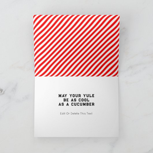 クリエイティブピクルボールクリスマス シーズンカード (内部)