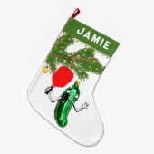 クリエイティブピックボールギフト ラージクリスマスストッキング (正面 (吊り時))