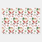 クリエイティブピックボールクリスマスホリデーギフト ラッピングペーパーシート (正面)