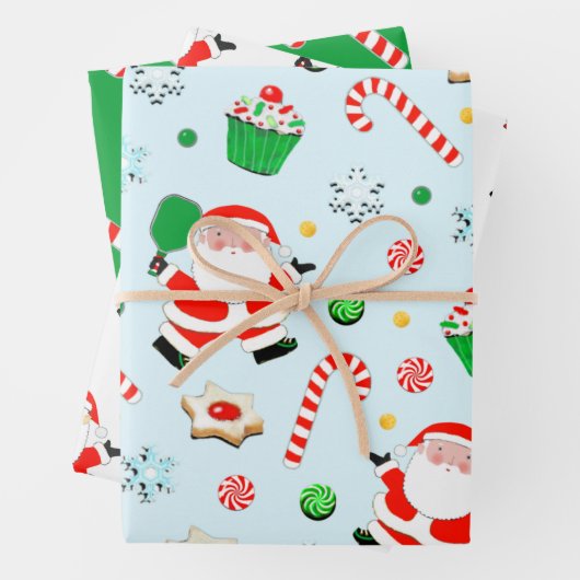 クリエイティブピックボールクリスマスホリデーギフト ラッピングペーパーシート (インサイチュ)