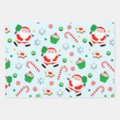 クリエイティブピックボールクリスマスホリデーギフト ラッピングペーパーシート (正面)