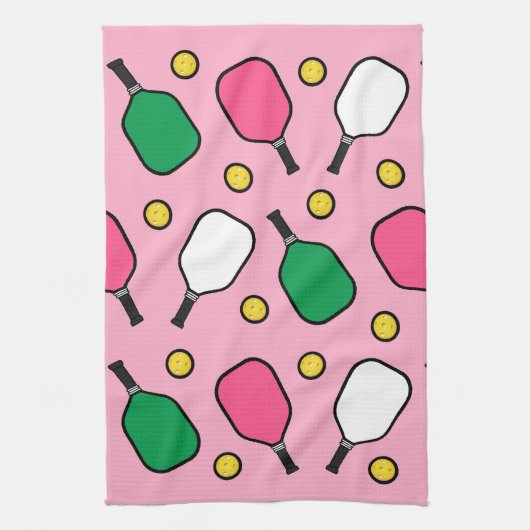 クリエイティブピックボールデコール キッチンタオル (縦)