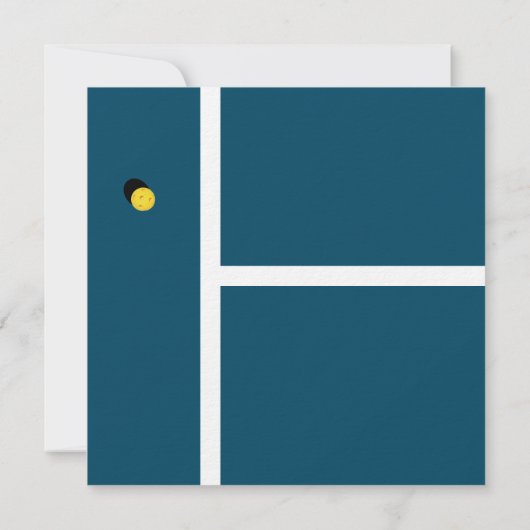 クリエイティブピックボールパーティー 招待状 (裏面)