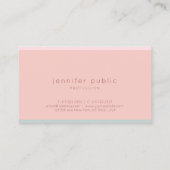 クリエイティブピンクグリーンモダンテンプレートシシンプルック 名刺 (裏面)