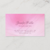 クリエイティブピンクテンプレート書道台本モダン 名刺 (裏面)