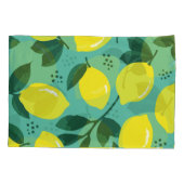 クリエイティブピンクブルー絵を描テクス、抽象芸術。 枕カバー (裏面)