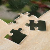 クリエイティブピンク明るい赤紫色フラワーフォトジグソーパズル ジグソーパズル (側面)