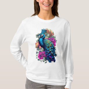 クリエイティブピーコックデザイン Tシャツ