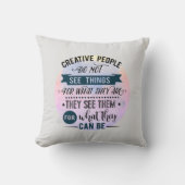 クリエイティブピープル引用文ワードアート クッション (正面)