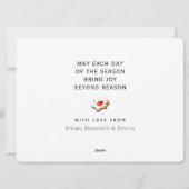 クリエイティブファミリークリスマスホリデーカード シーズンカード (裏面)