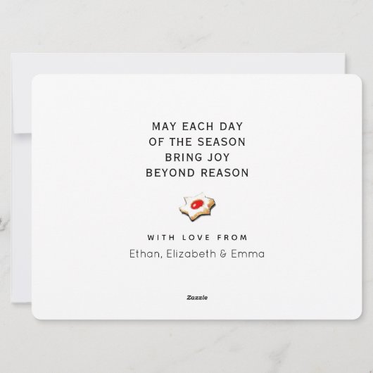 クリエイティブファミリークリスマスホリデーカード シーズンカード (裏面)