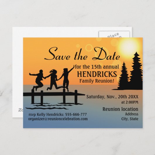 クリエイティブファミリ懇親会発表葉書 案内ポストカード (正面/裏面)