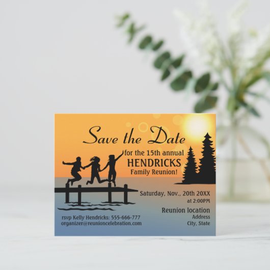 クリエイティブファミリ懇親会発表葉書 案内ポストカード (スタンド正面)