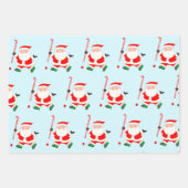 クリエイティブフィールドホッケーホリデーギフト ラッピングペーパーシート (正面3)