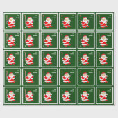 クリエイティブフィールドホッケーホリデーギフト ラッピングペーパー (フラット)