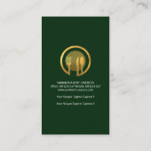 クリエイティブフェイク金ゴールドカトラリー提供皿 名刺 (裏面)